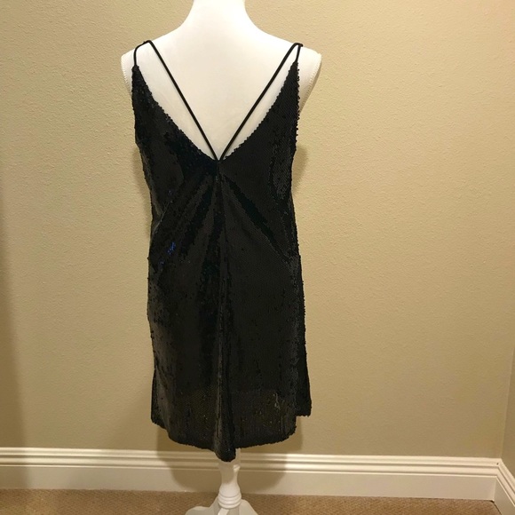 New. Sexy Black Sequin Little Black Dress - Picture 7 of 7